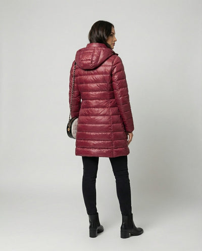 Annika | Winterjacke Damen Ultraleichte Slim-Fit Daunenjacke mit Kapuze