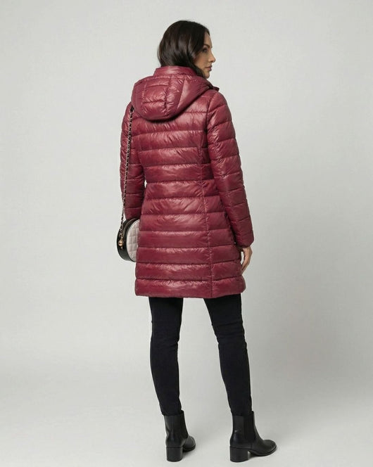 Johanna | Winterjacke Damen Ultraleichte Slim-Fit Daunenjacke mit Kapuze