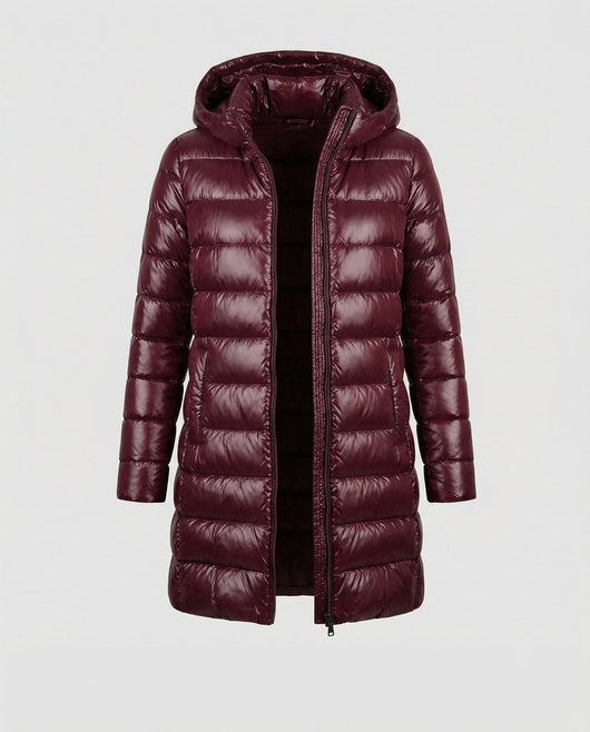 Annika | Winterjacke Damen Ultraleichte Slim-Fit Daunenjacke mit Kapuze