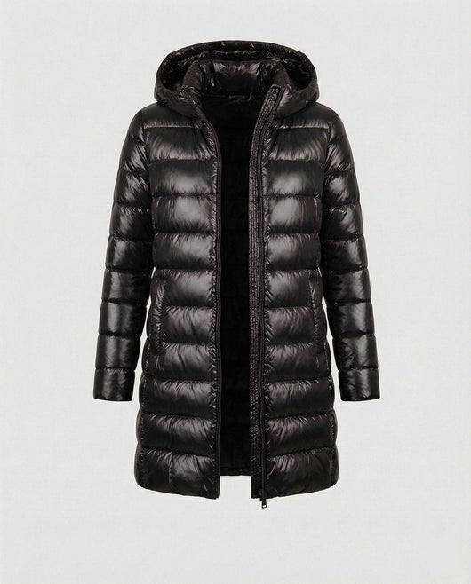 Annika | Winterjacke Damen Ultraleichte Slim-Fit Daunenjacke mit Kapuze