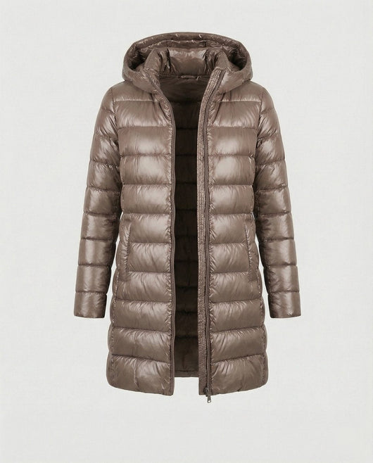 Annika | Winterjacke Damen Ultraleichte Slim-Fit Daunenjacke mit Kapuze