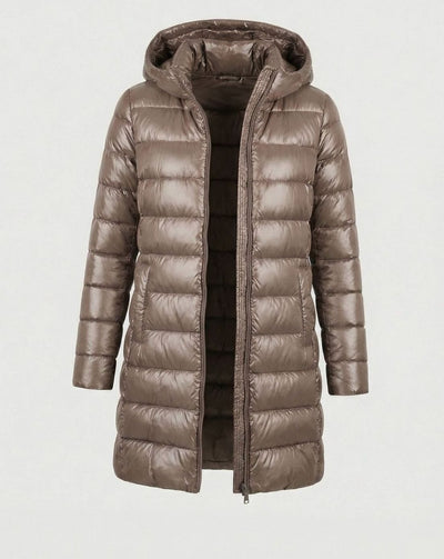 Johanna | Winterjacke Damen Ultraleichte Slim-Fit Daunenjacke mit Kapuze