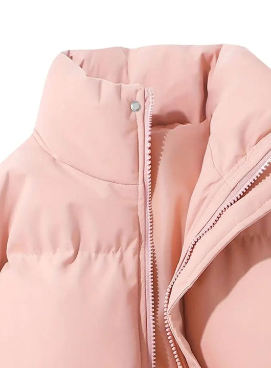 Elfriede | Winterjacke Damen Warme Gesteppte Puffer Stehkragen Outdoorjacke