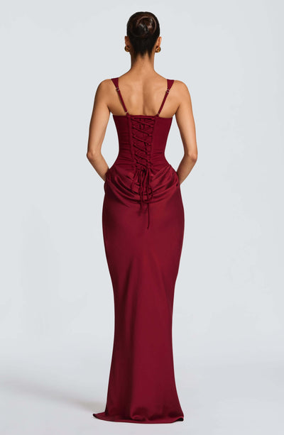 Ashley | Ärmelloses Figurbetontes Maxikleid für Hochzeitsgäste