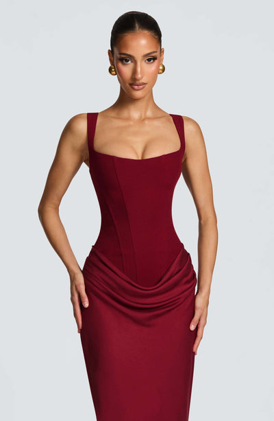 Ashley | Ärmelloses Figurbetontes Maxikleid für Hochzeitsgäste