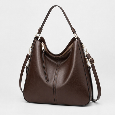 Wrayford Hobo Shoulder Bag in chocolate